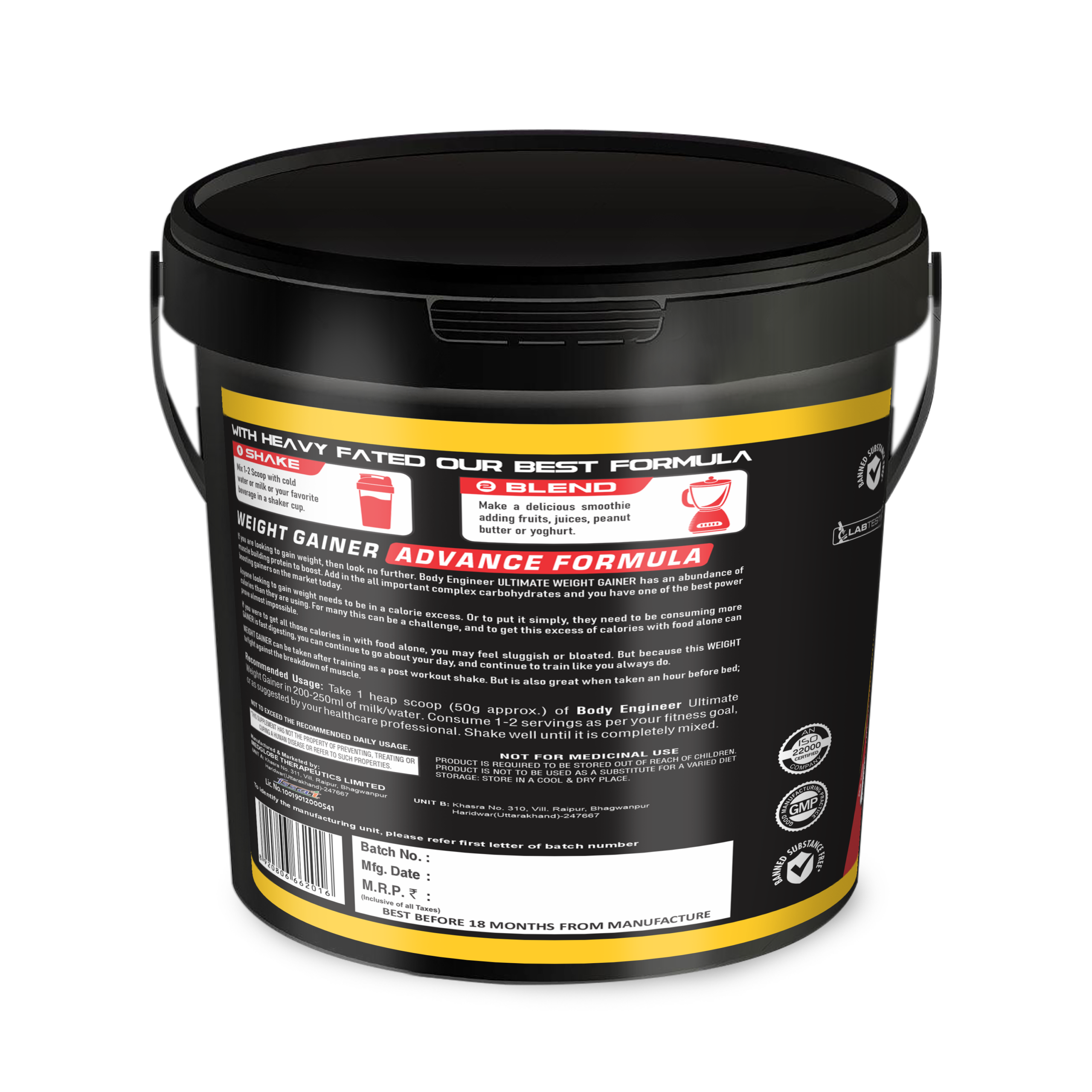 Body Engineer Ultimate Weight Gainer 10LBS - Image 2